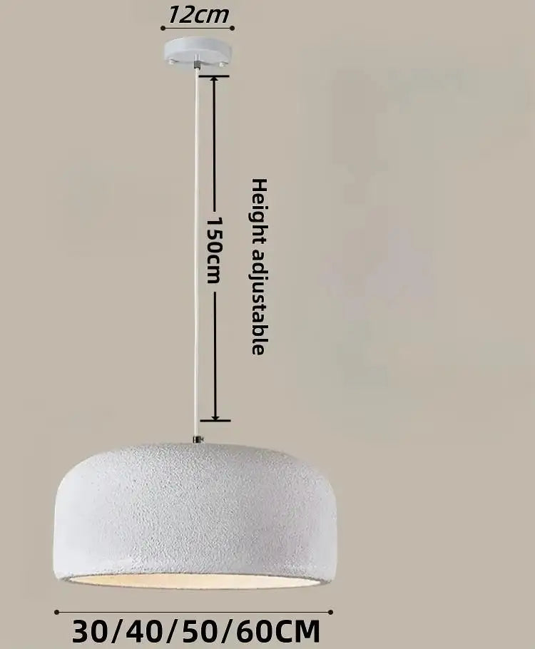 Suspension LED E27 Wabi Sabi minimaliste pour bar et restaurant
