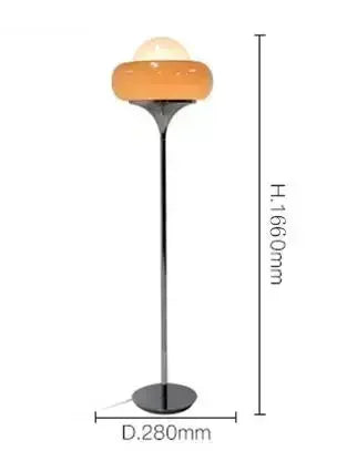 Lampadaire LED Rétro en Forme de Tarte aux Œufs, Design Moderne et Lumineux