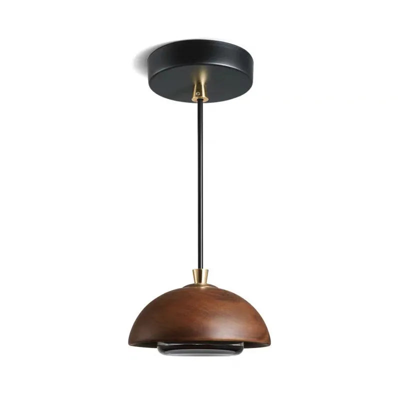 Suspension LED nordique en bois et acrylique pour ambiance chaleureuse