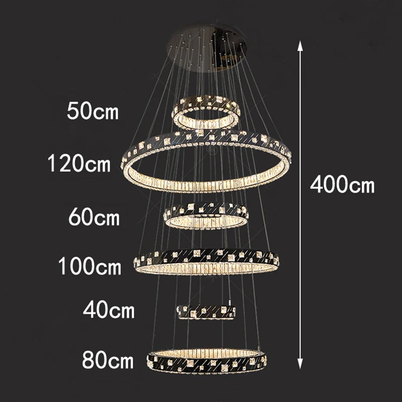 Lustre moderne en cristal et ferronnerie, éclairage LED intérieur chaleureux