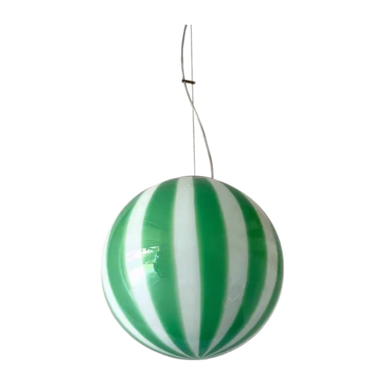 Suspension moderne en verre coloré en forme de boule pour intérieur design