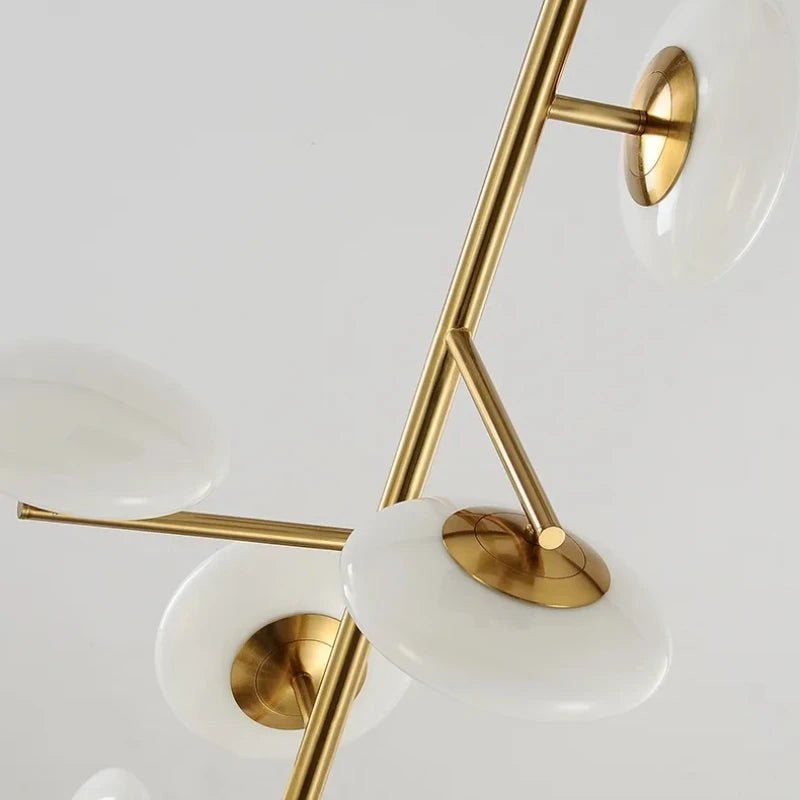 Lampadaire à poteau télescopique design moderne en métal avec lumière LED dimmable - Luminous Place