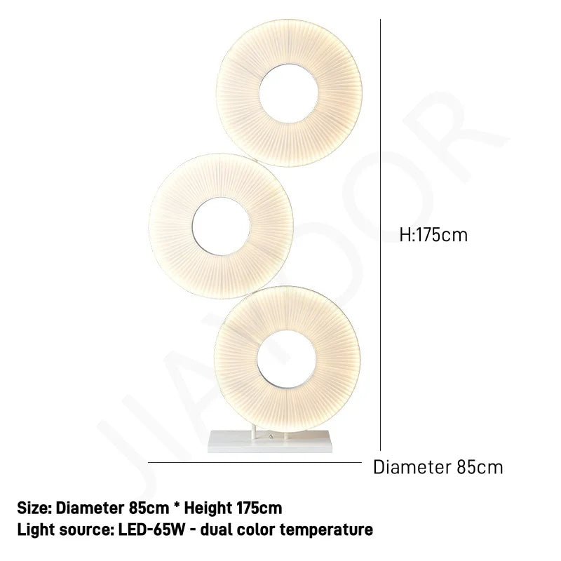 Lampadaire autoportant design post - moderne en acrylique, luminaire d’intérieur élégant - Luminous Place
