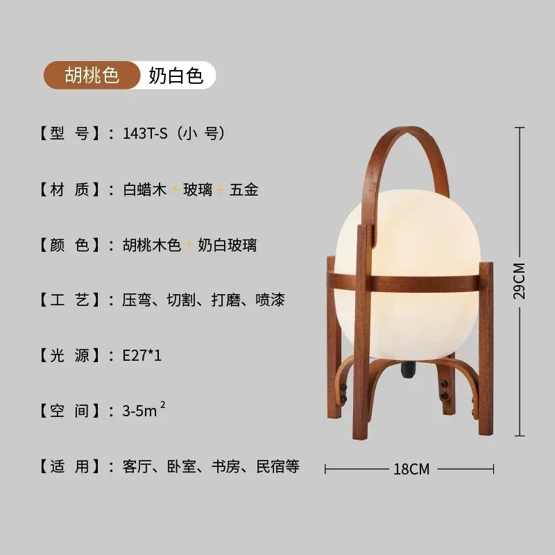 Lampadaire Cole Cestita en bois LED design Art déco pour salon et chambre - Luminous Place