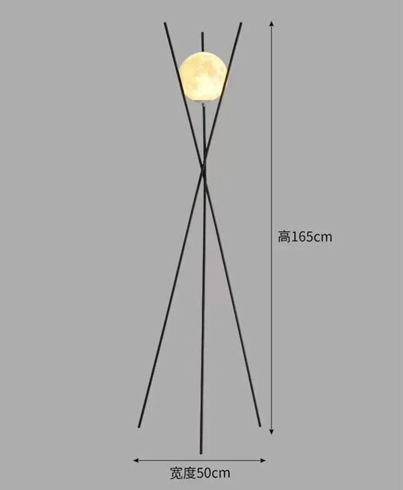 Lampadaire LED moderne à boule de verre, lumière d’ambiance chaleureuse pour intérieur - Luminous Place