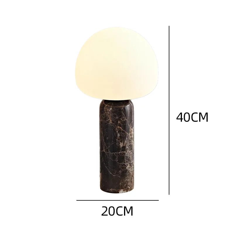 Lampe de table minimaliste en marbre, éclairage intérieur rétro - Luminous Place
