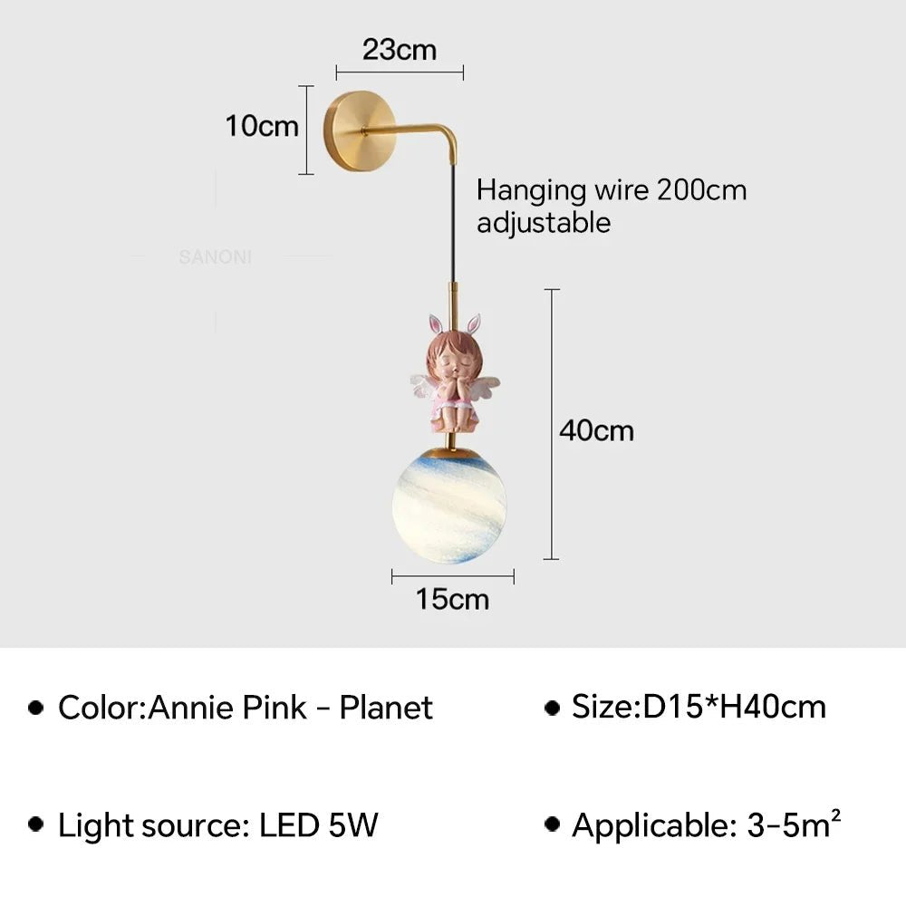 Lampe Enfant LED suspendue moderne en métal pour ambiance cosy - Luminous Place