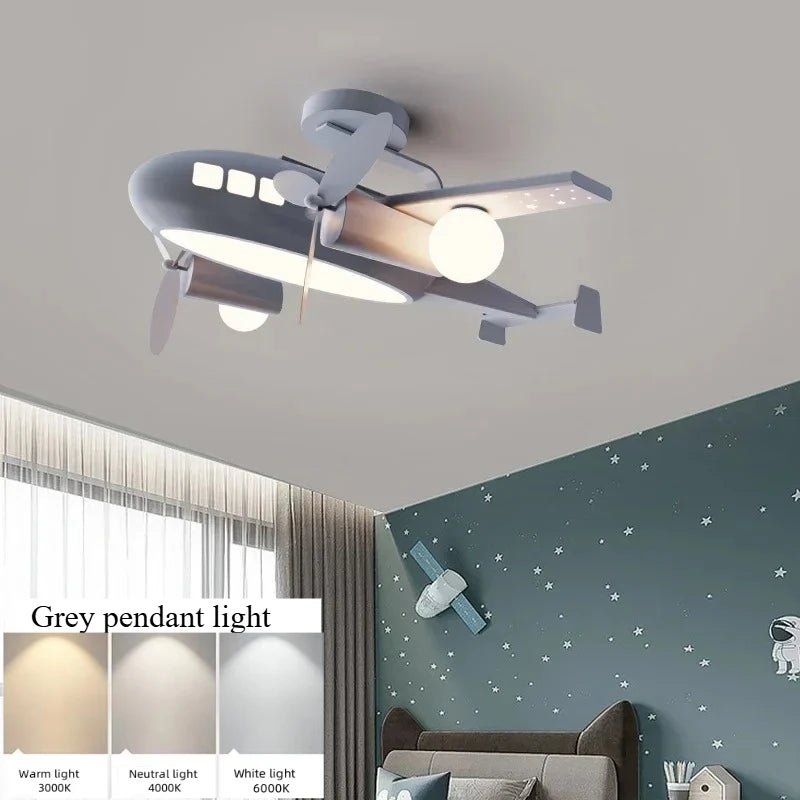 Lampe Enfant Lustre Avion LED Design Moderne et Minimaliste pour Chambre - Luminous Place