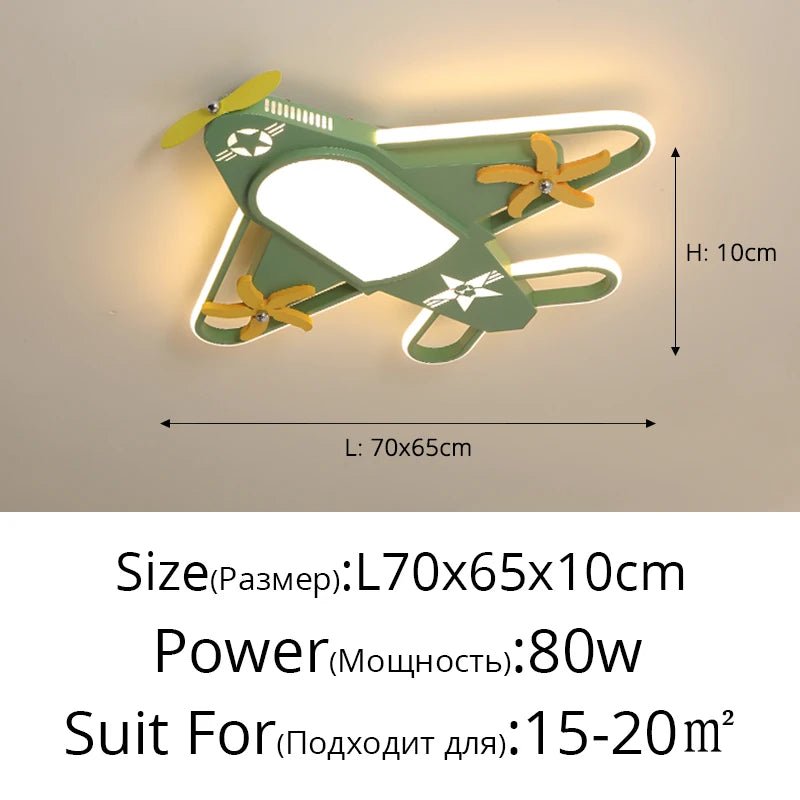 Lampe Enfant Lustre LED Moderne en Fer pour Chambre avec Lumière Chaude - Luminous Place