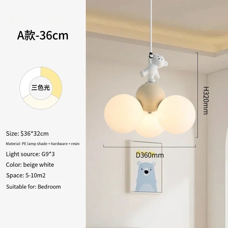 Lampe Enfant Lustre Suspendu Moderne en PVC pour Salle à Manger 2024 - Luminous Place