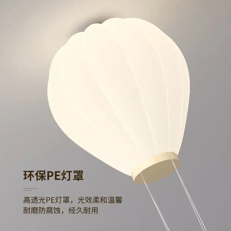 Lampe Enfant Plafonnier LED Moderne Ours Montgolfière, Protection Yeux, Économie d'Énergie - Luminous Place