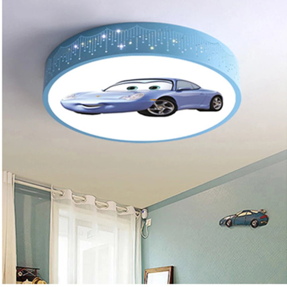 Lampe Enfant Plafonnier LED Rond Design Cartoon en Acrylique, Lumière Blanche, Intérieur - Luminous Place