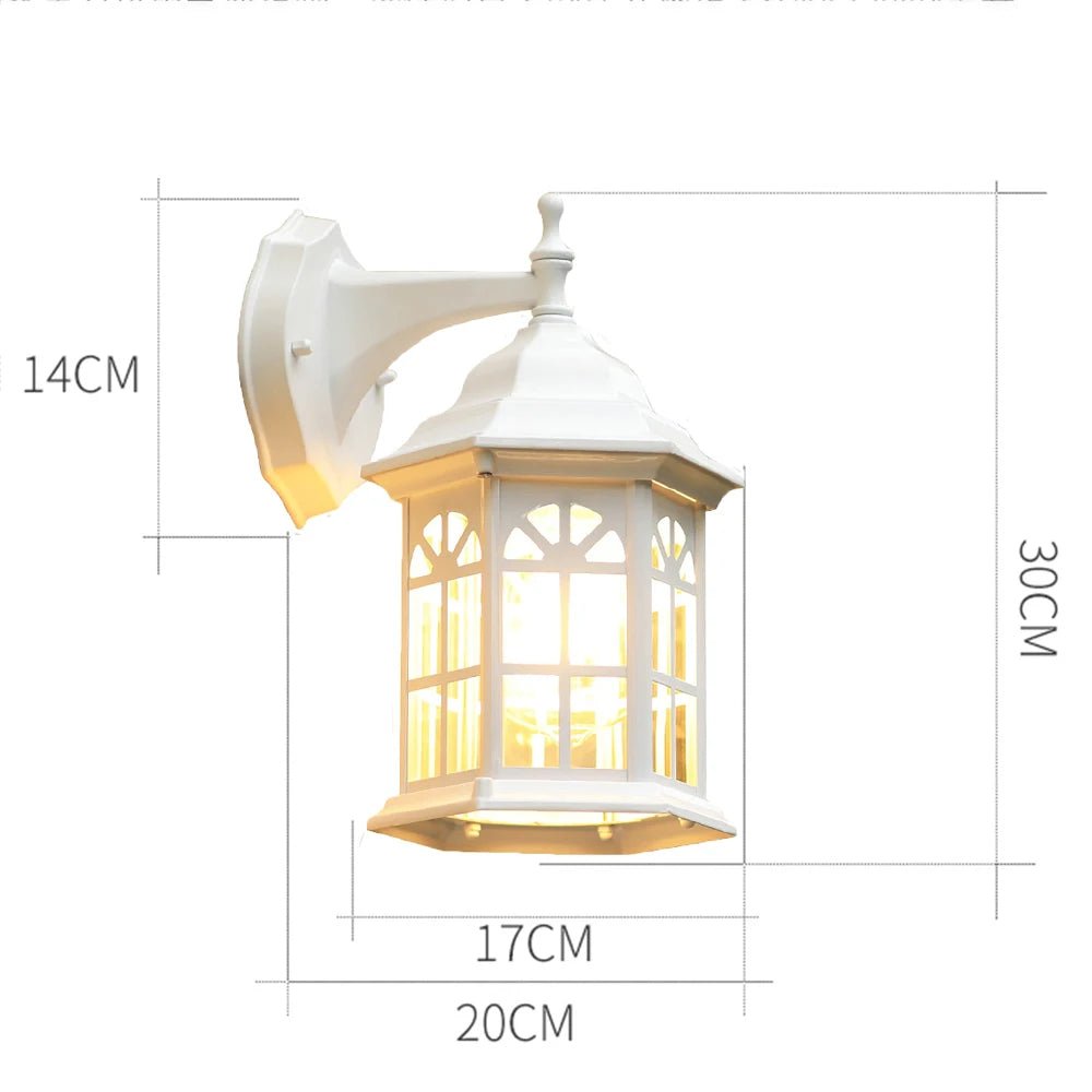 Luminaire Extérieur Applique Murale Rétro Vintage E27 Aluminium Étanche - Luminous Place