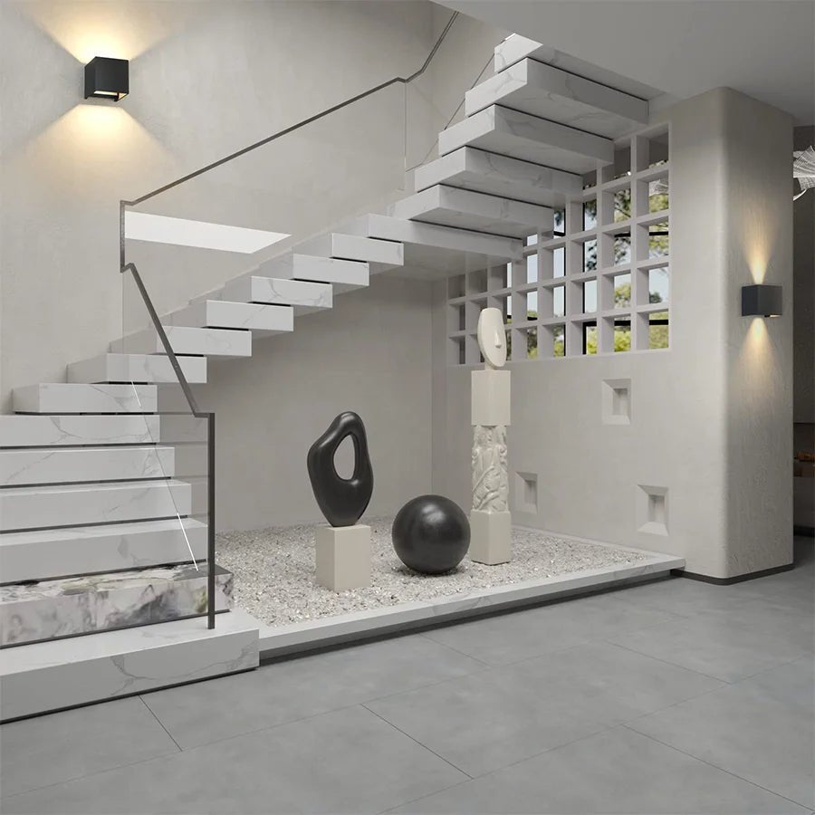 Luminaire Extérieur LED 2 pièces, cube étanche, lumière blanche réglable - Luminous Place