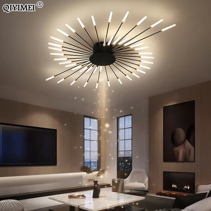 Plafonnier moderne LED en aluminium pour intérieur, lumière blanche neutre 4000K