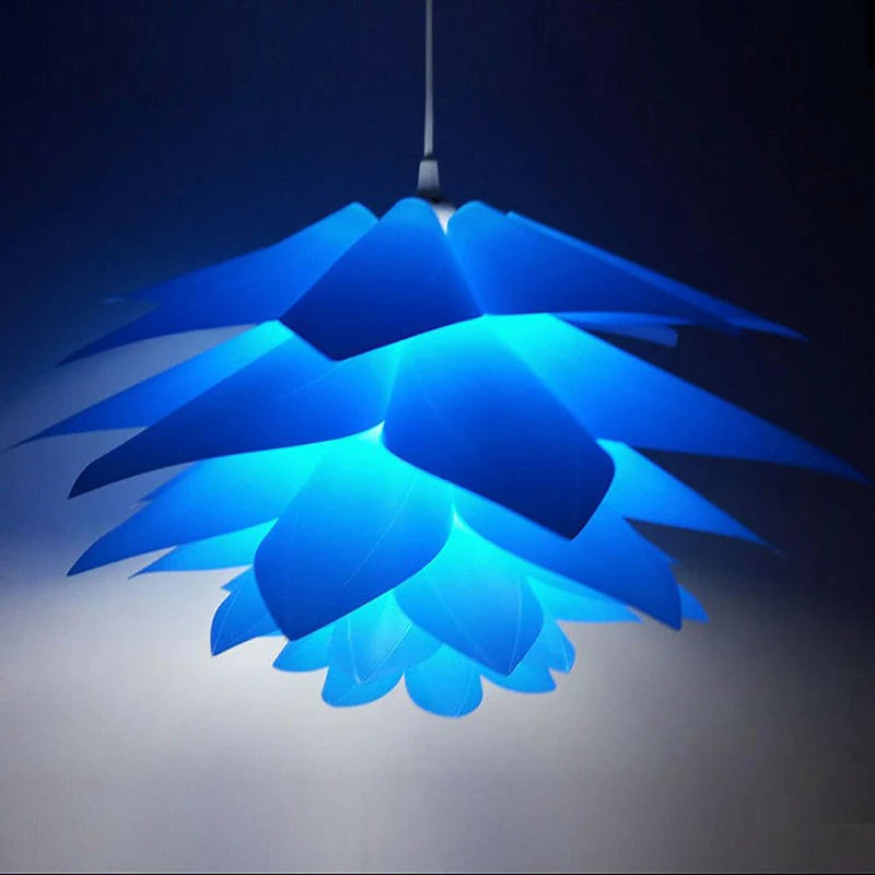 Suspension lustre Lotus 50 cm DIY en plastique PP design Art déco