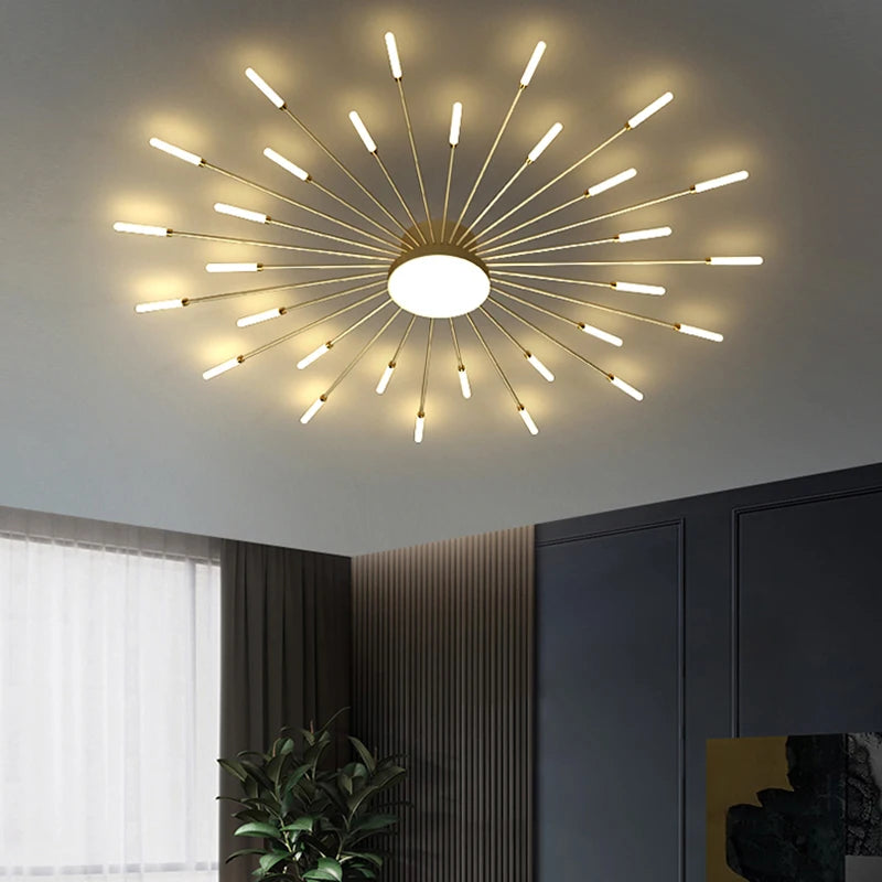 Plafonnier moderne LED en aluminium pour intérieur, lumière blanche neutre 4000K
