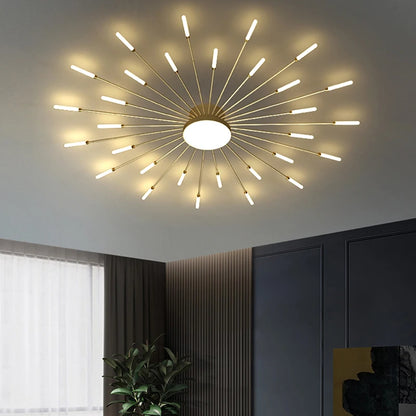 Plafonnier moderne LED en aluminium pour intérieur, lumière blanche neutre 4000K