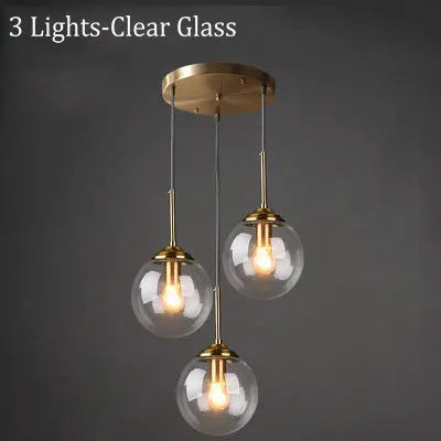 Suspension LED en verre fumé ambre, design moderne et lumière chaleureuse