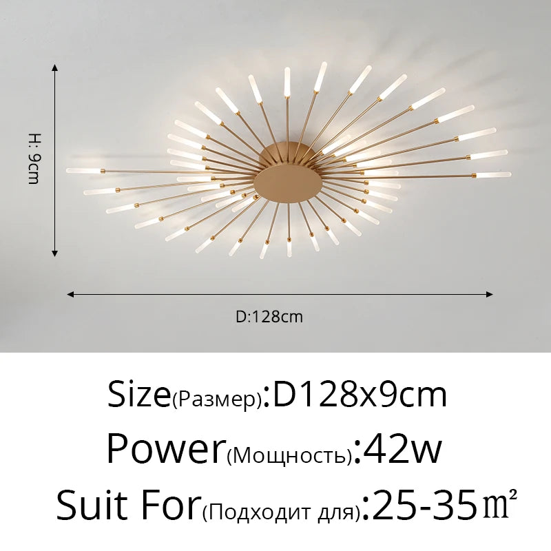 Plafonnier moderne LED en aluminium pour intérieur, lumière blanche neutre 4000K