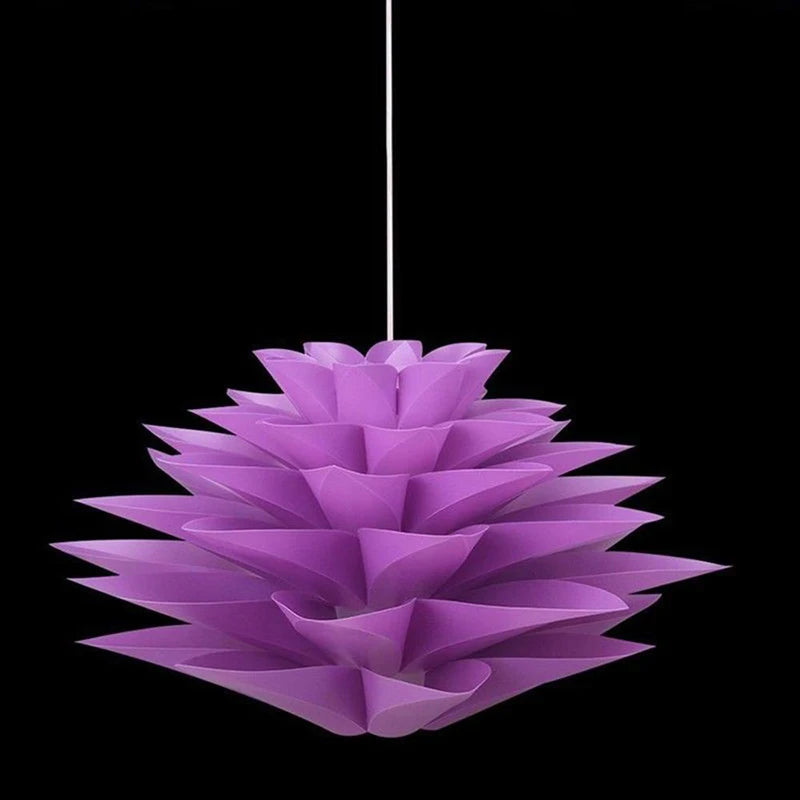 Suspension lustre Lotus 50 cm DIY en plastique PP design Art déco