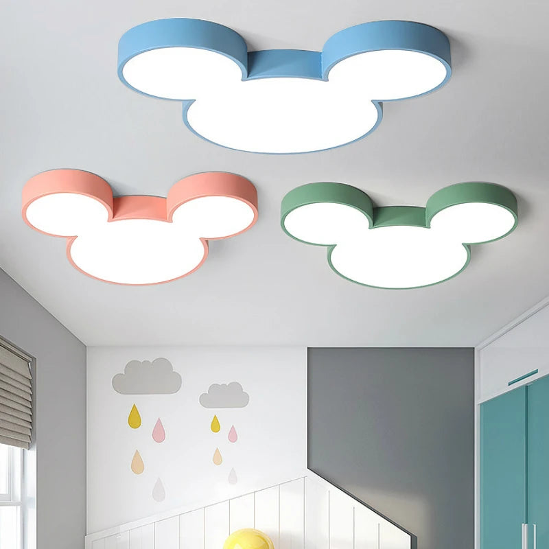 Plafonnier LED Design Nordique Créatif avec Télécommande, Luminaire Décoratif pour Salon et Enfant
