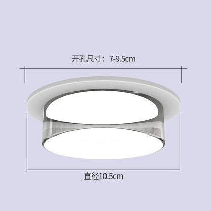 Plafonnier LED intégré en cristal et verre pour ambiance moderne et cosy