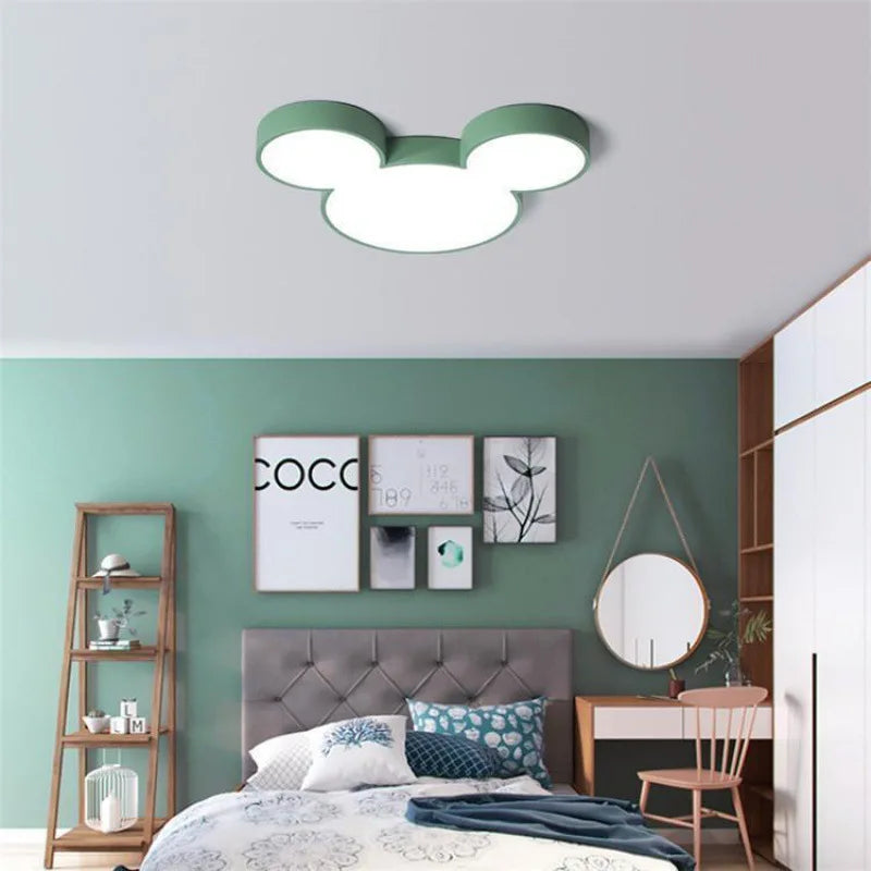 Plafonnier LED Design Nordique Créatif avec Télécommande, Luminaire Décoratif pour Salon et Enfant