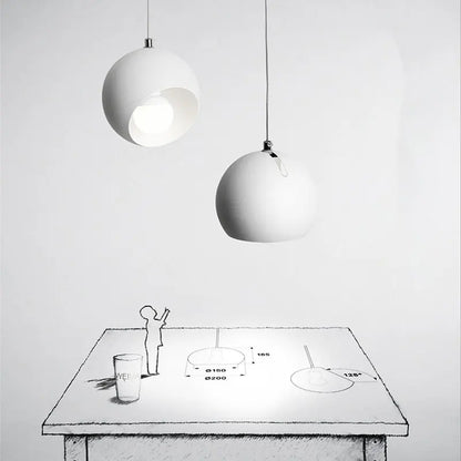 Suspension nordique moderne en fer, lampe de salle à manger réglable, design simple et créatif