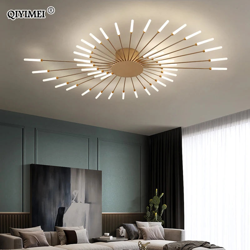 Plafonnier moderne LED en aluminium pour intérieur, lumière blanche neutre 4000K
