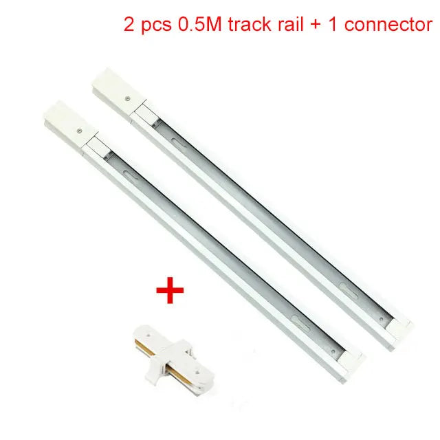 Plafonnier LED sur Rail Nordique en Fer et Bois, Éclairage Moderne Salon