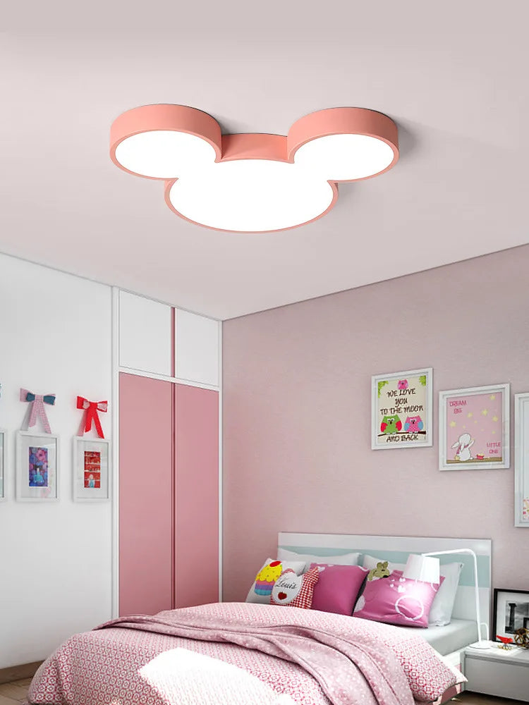 Plafonnier LED Design Nordique Créatif avec Télécommande, Luminaire Décoratif pour Salon et Enfant