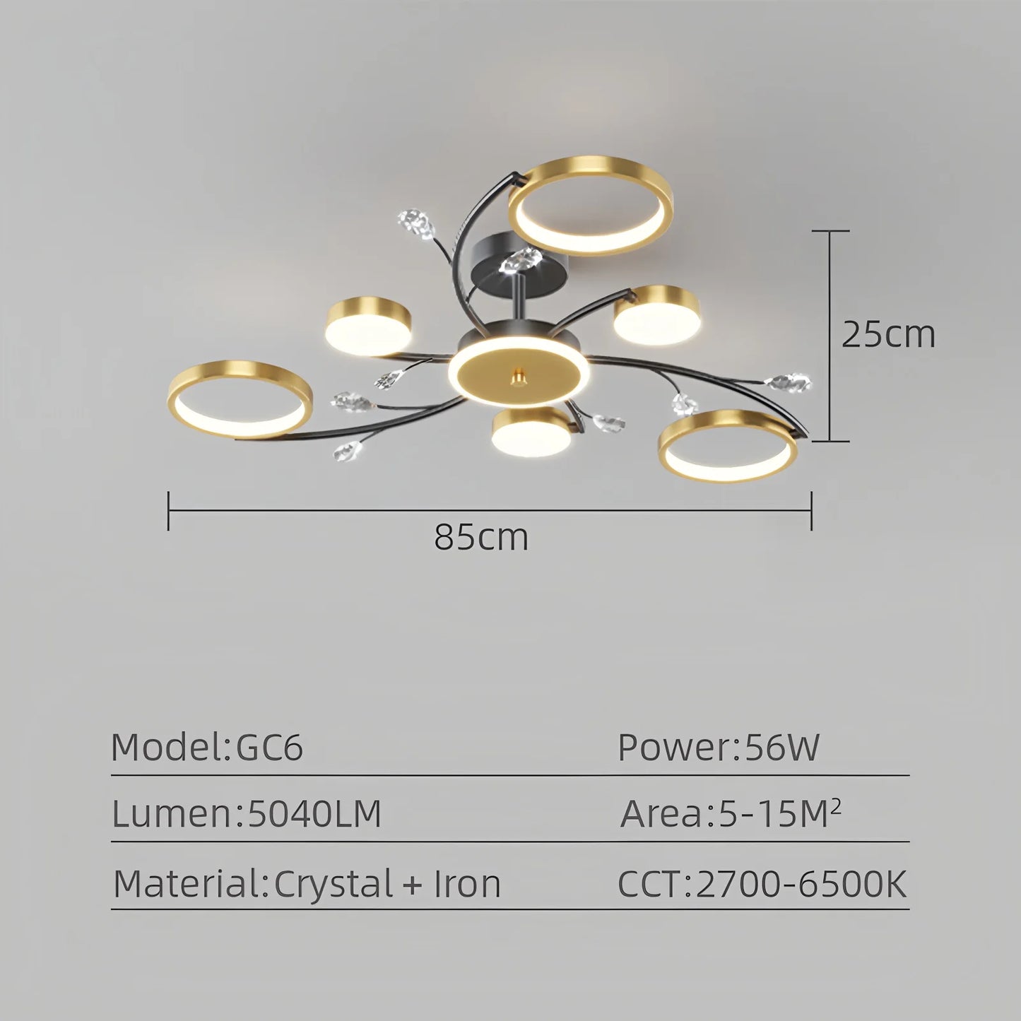 Plafonnier LED moderne nordique IRALAN avec télécommande, luminaire d’intérieur dimmable
