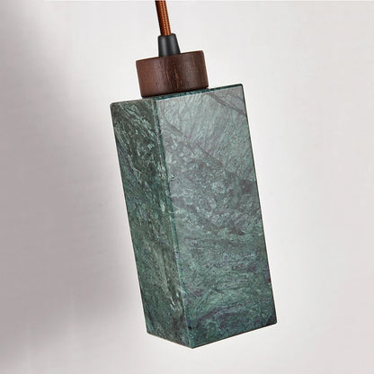 Suspension LED en marbre vert naturel, design nordique élégant, luminaire décoratif pour chambre et restaurant