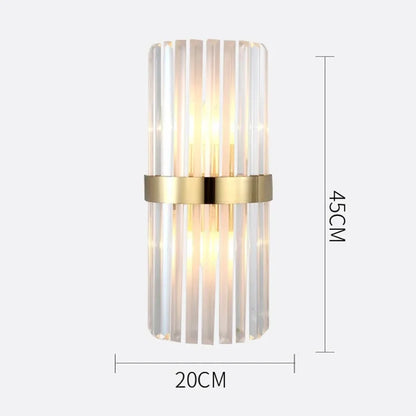 Applique Murale LED Cristal Moderne, Éclairage Ambiance Salon et Chambre