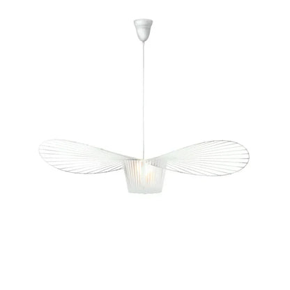 Suspension chapeau de paille Vertigo en tissu français, style nordique, lumière LED chaleureuse