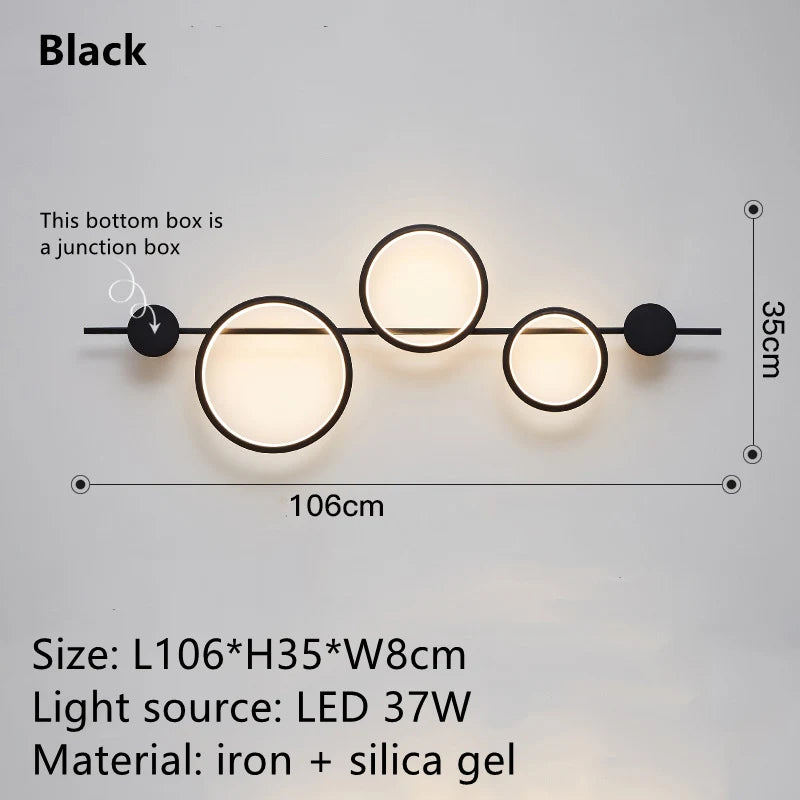 Applique Murale Design Nordique en Métal avec Lumières LED pour Salon et Escalier