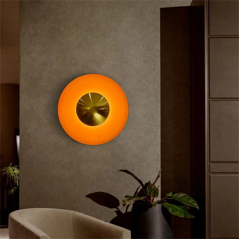 Applique Murale LED Ronde UFO en Fer, Design Moderne et Ambiance Chaleureuse