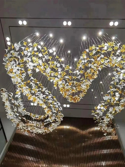 Lustre suspendu en cristal moderne pour salon, salle à manger et hôtel