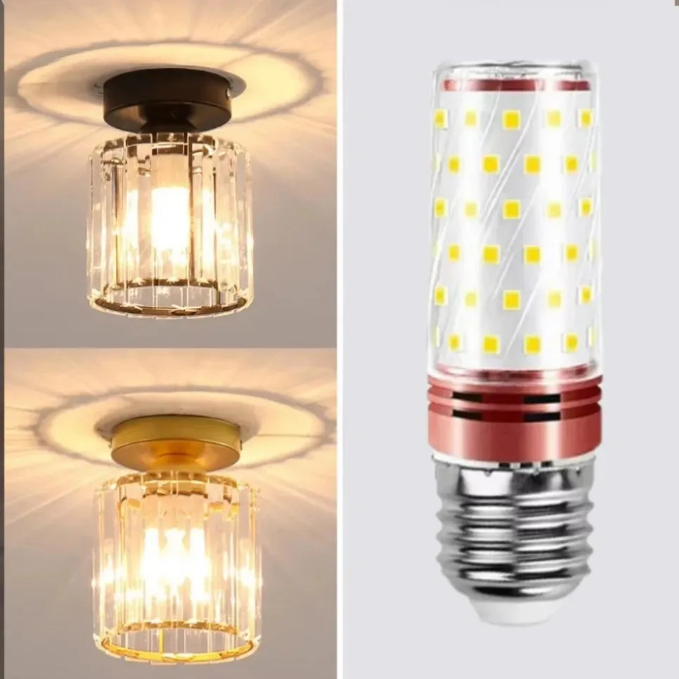 Plafonnier LED Nordique en acrylique et fer E27 pour intérieur