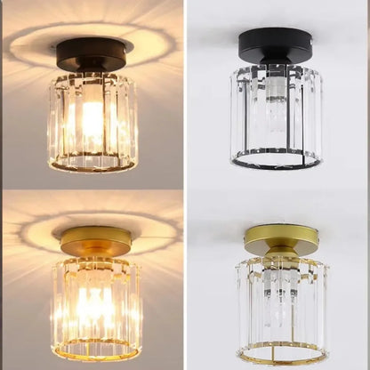 Plafonnier LED Nordique en acrylique et fer E27 pour intérieur