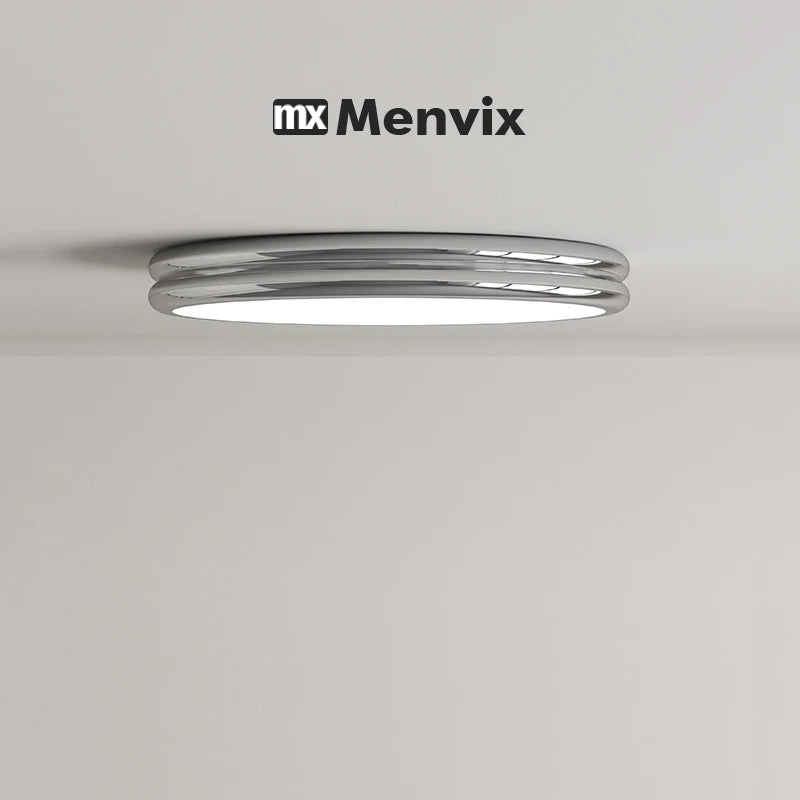 Plafonnier LED Design Moderne en Fer, Lumière Chaude et Variable pour Intérieur