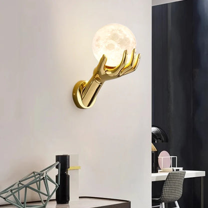 Applique Murale LED Moderne en Résine et Verre Dépoli pour Intérieur