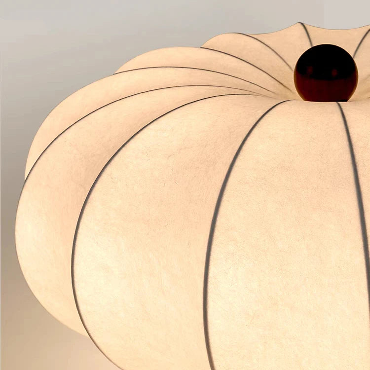 Plafonnier Vintage en Soie Style Japonais Wabi Sabi, Lumière Chaude pour Chambre et Salle à Manger