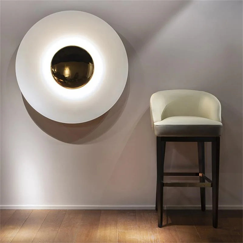 Applique Murale LED Ronde UFO en Fer, Design Moderne et Ambiance Chaleureuse