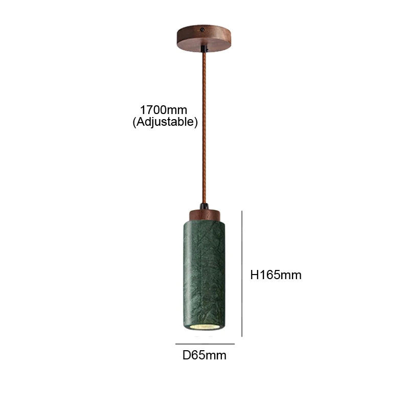 Suspension LED en marbre vert naturel, design nordique élégant, luminaire décoratif pour chambre et restaurant