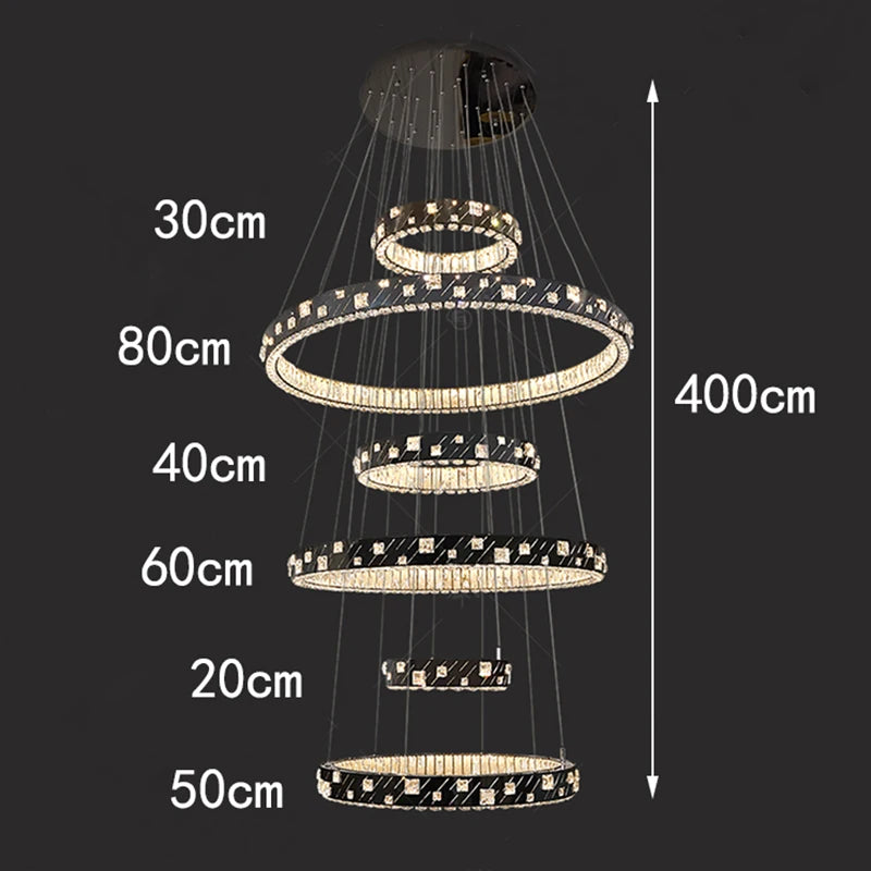Lustre moderne en cristal et ferronnerie, éclairage LED intérieur chaleureux