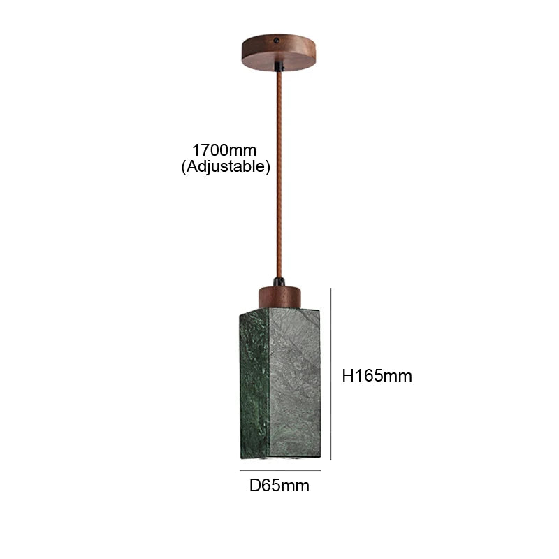 Suspension LED en marbre vert naturel, design nordique élégant, luminaire décoratif pour chambre et restaurant