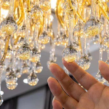 Lustre suspendu en cristal moderne américain pour salon et salle à manger