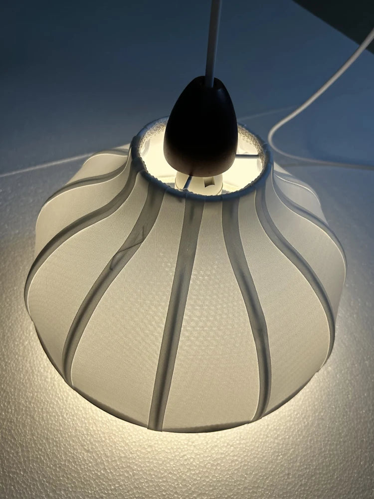 Suspension moderne en tissu Wabi-Sabi, éclairage cosy pour intérieur